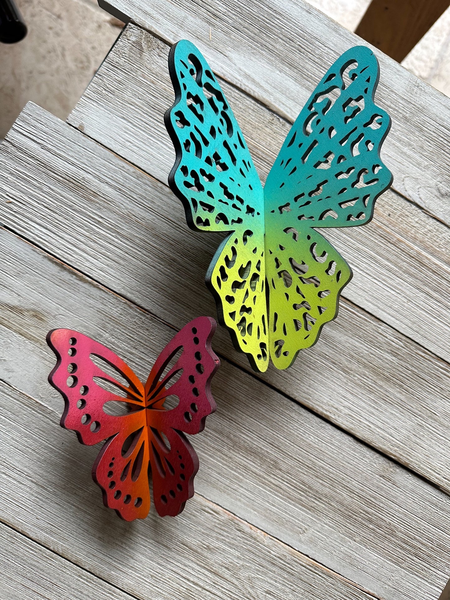057-020 5" Wooden Butterfly - 1