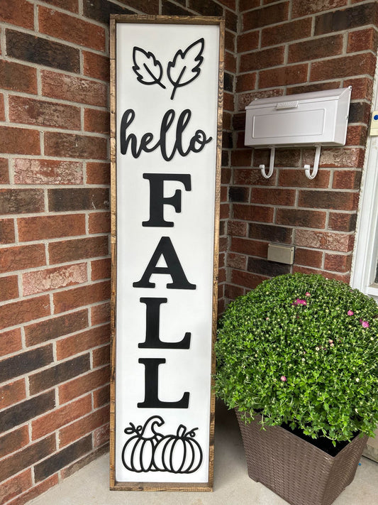 034-042 - 5ft Bordered Fall Porch Sign - 1