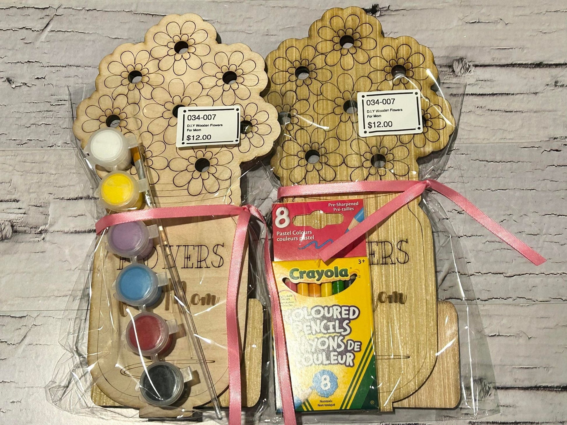 034-007 - D.I.Y Wooden Flowers For Mom/ Grandma - 1