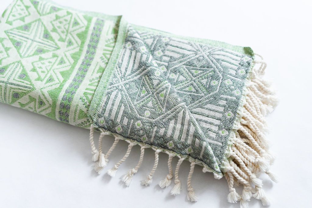 105005- Forest Floor Finds Large Turkish Beach/Bath Towels Reversible - 1