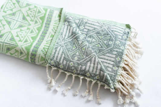 105005- Forest Floor Finds Large Turkish Beach/Bath Towels Reversible - 1