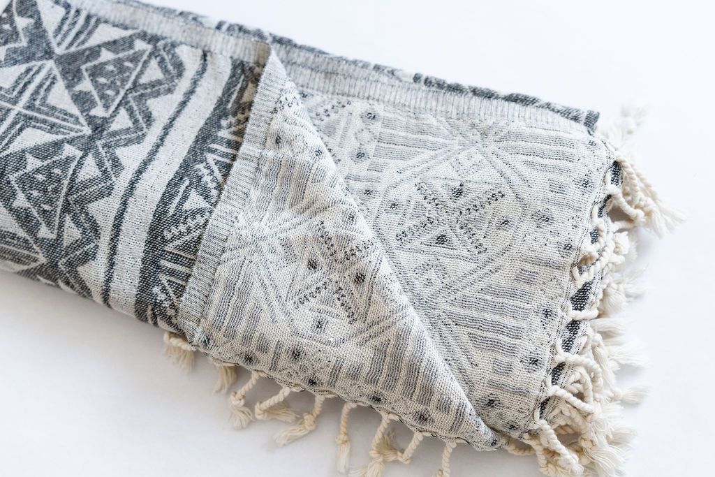 105006- Forest Floor Finds Large Turkish Beach/Bath Towels Reversible - 1