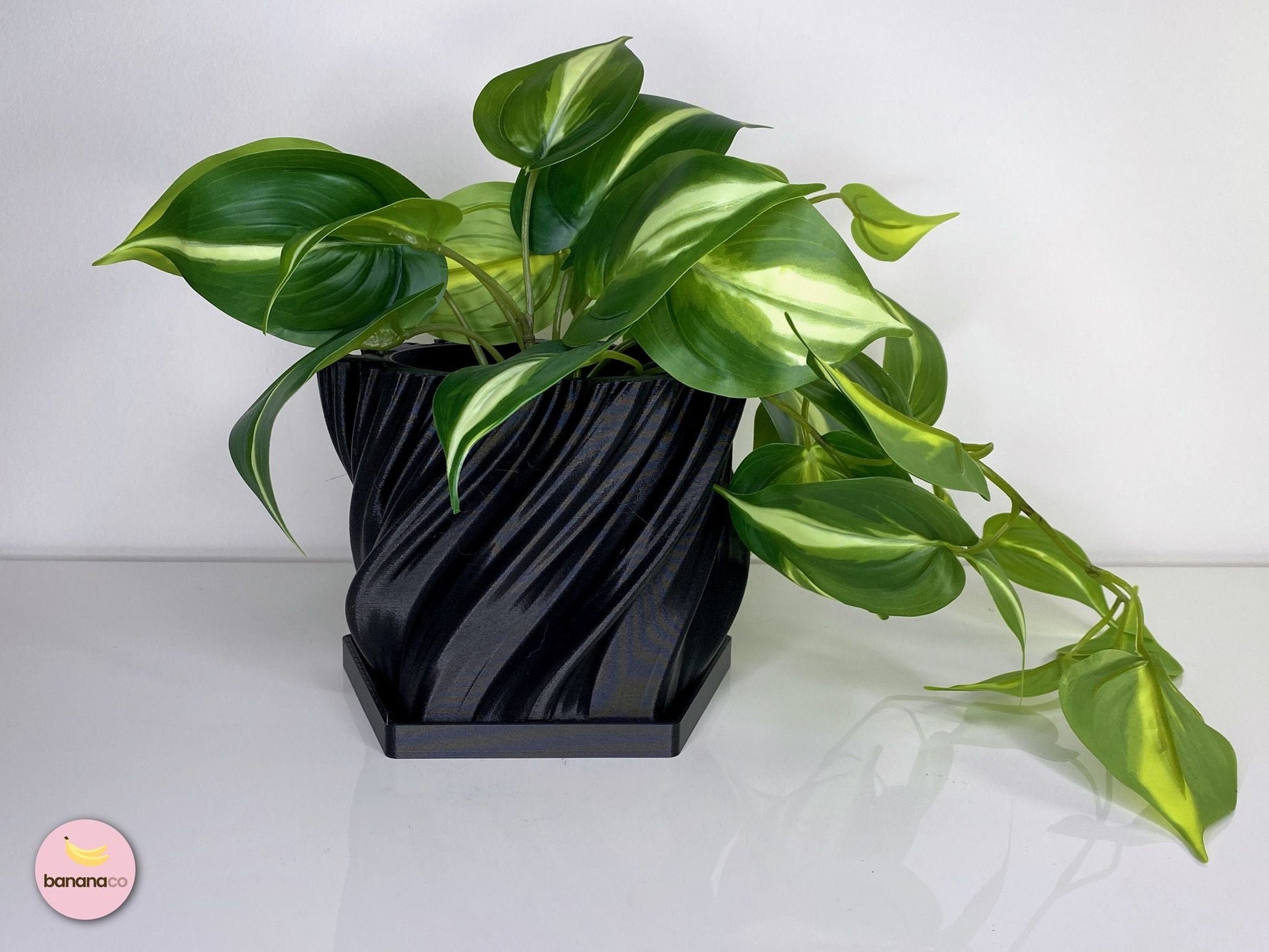 070-001 - The Bali | Planter Pot with Drainage Tray (PLANT INCLUDED WITH SMALL SIZE) - 4